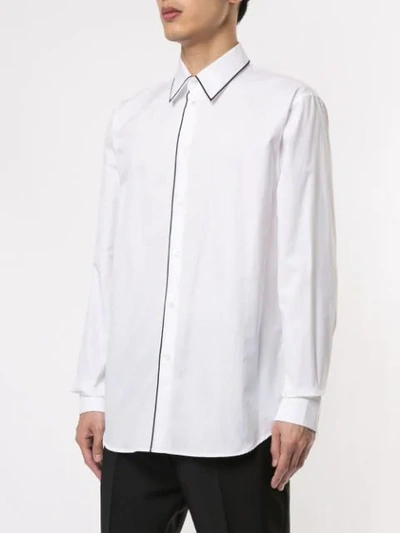 Shop N°21 Long-sleeve Poplin Shirt In White