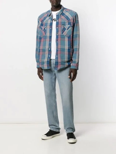 Shop Polo Ralph Lauren Plaid Button Down Shirt In Blue