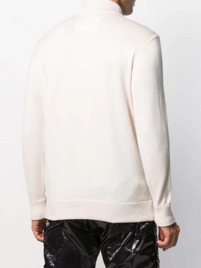 Shop A-cold-wall* Ribbed Turtle Neck Jumper In Neutrals