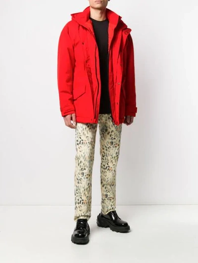 Shop Napa By Martine Rose High-neck Jacket In Red