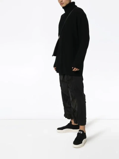 Shop Yohji Yamamoto Oversized-rollkragenpullover In Black