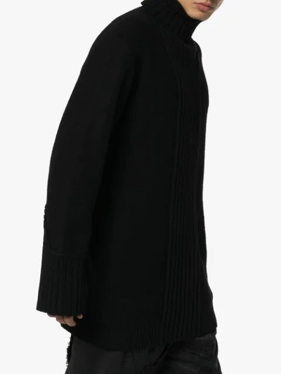 Shop Yohji Yamamoto Oversized-rollkragenpullover In Black