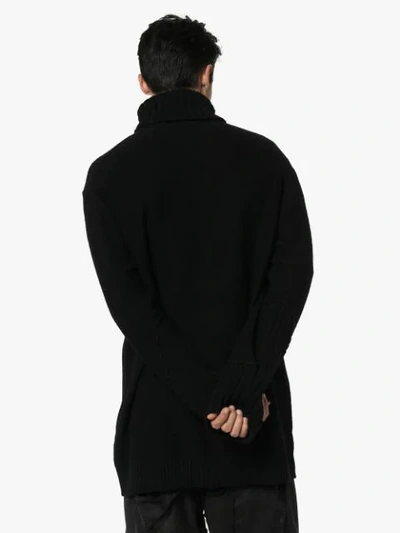 Shop Yohji Yamamoto Oversized-rollkragenpullover In Black