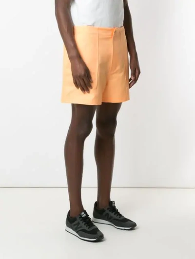 Shop Àlg + Op Techno Shorts In Orange