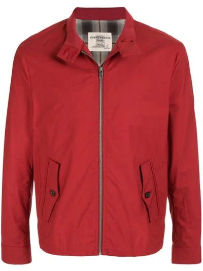 Shop Kent & Curwen Zip-front Lightweight Jacket In Red