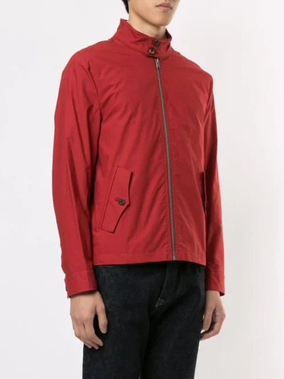 Shop Kent & Curwen Zip-front Lightweight Jacket In Red
