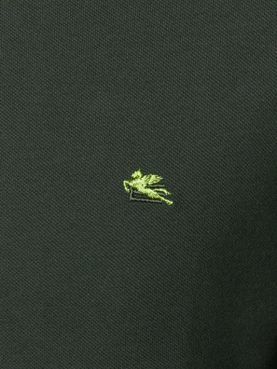 Shop Etro Polo Shirt In Green