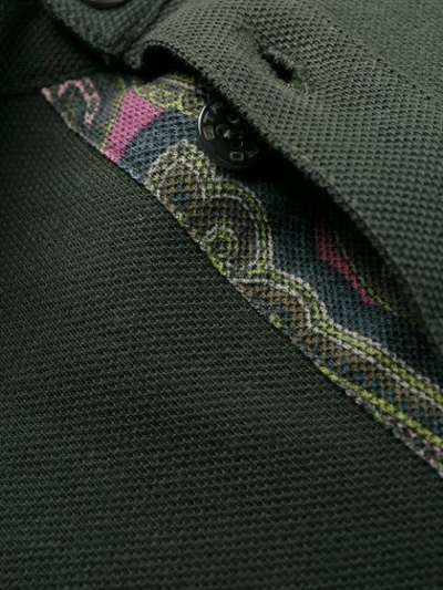 Shop Etro Polo Shirt In Green