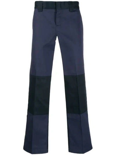 Shop Dickies Construct Contrast Panel Trousers In Blue