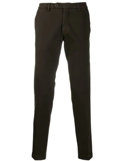 Shop Al Duca D'aosta Turned Hem Trousers In Brown