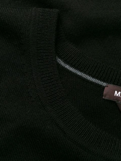 Shop Michael Kors Fine Knit Crew Neck Jumper In Black