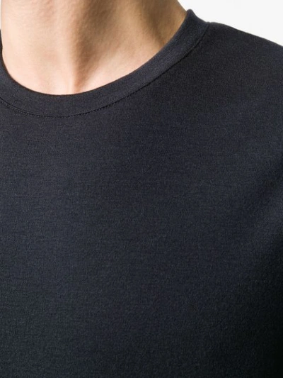 Giorgio Armani Crew Neck T-shirt In Blue