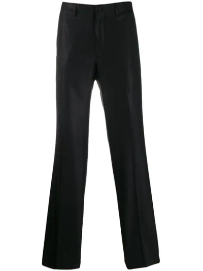 Pre-owned Giorgio Armani 2005 Straight-leg Trousers In Black