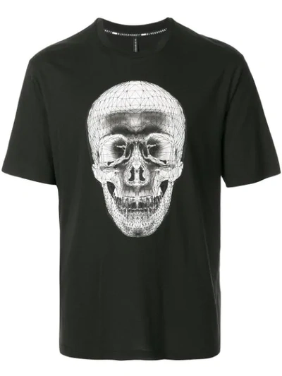 Shop Blackbarrett Geometric Skull Print T In Bw
