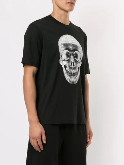 Shop Blackbarrett Geometric Skull Print T In Bw