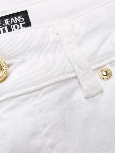 Shop Versace Jeans Couture Slim-fit Jeans In White
