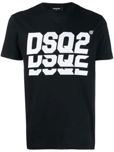 Shop Dsquared2 T-shirt Mit Logo - Schwarz In Black