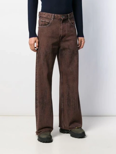 Shop Marni Wide-leg Jeans In 00m71 Brown