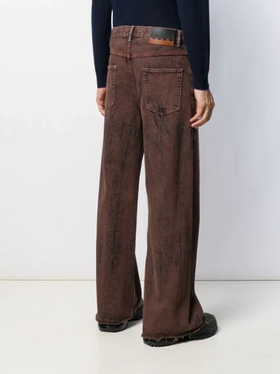 Shop Marni Wide-leg Jeans In 00m71 Brown