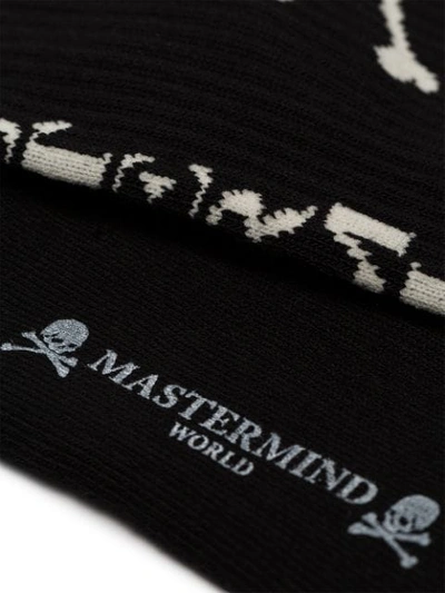 Shop Mastermind Japan Skull Motif Socks  In Black