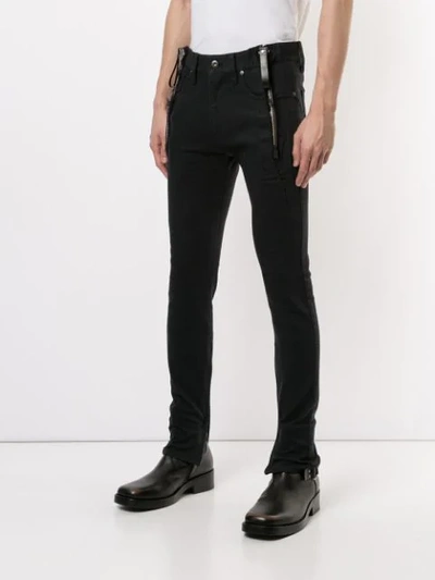 Shop Sankuanz Skinny Fit Jeans In Black