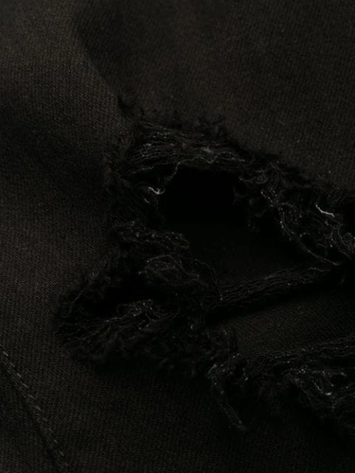Amiri Distressed Slim Fit Jeans In Black