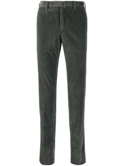 Shop Pt01 Corduroy Slim Trousers In Grey