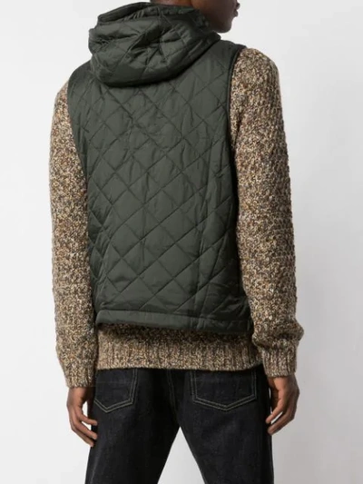 Shop Barbour X Engineered Garments Hooded Gilet In Green
