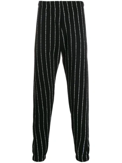 Shop Enfants Riches Deprimes Logo Stripes Track Trousers In Black