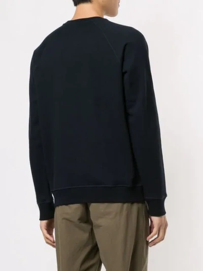 Shop Norse Projects Embroidered Sweatshirt In Black