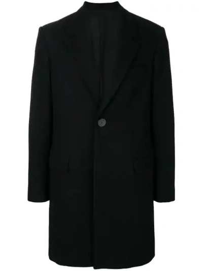 Shop Ami Alexandre Mattiussi Two Buttons Coat In Black