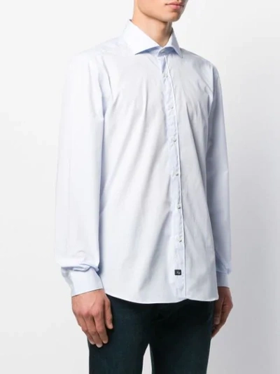 Shop Fay Regular-fit Plain Shirt In Blue