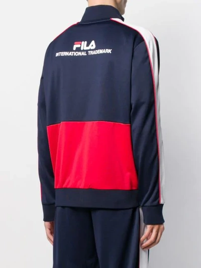 Shop Fila Colour Block Track Jacket In Blue