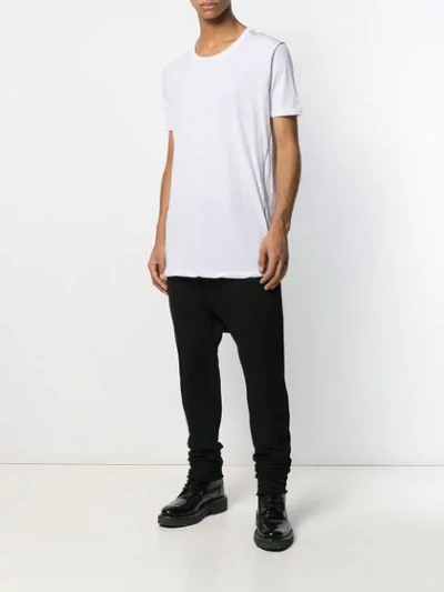 Shop Army Of Me Contrast Stitching T-shirt In White