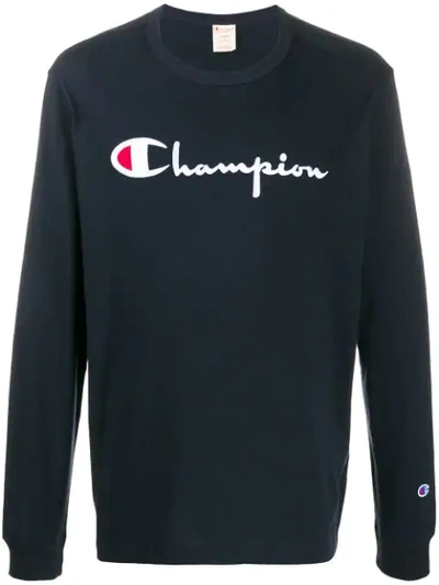 Shop Champion Klassisches Sweatshirt In Blue