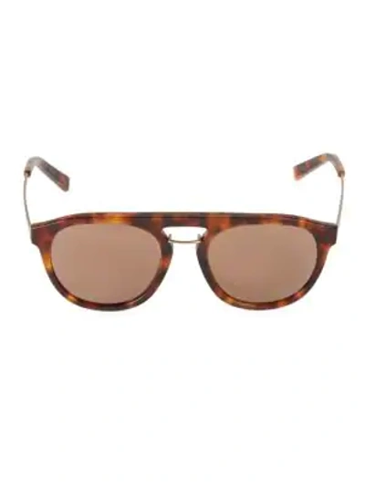 Shop Sean John 55mm Faux Tortoiseshell Round Sunglasses In Amber Tortoise