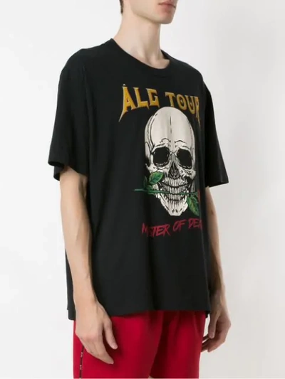 Shop Àlg Skull Oversized T-shirt Álg + Hering In Black