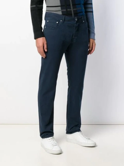 Shop Jacob Cohen Straight-leg Trousers In Blue