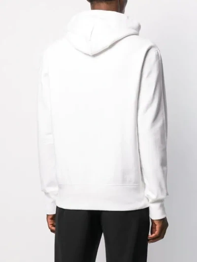 Shop Champion Embroidered Logo Hoodie In White
