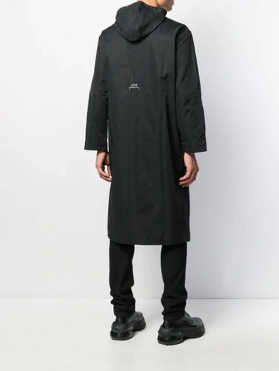 Shop A-cold-wall* Logo Print Raincoat In Black