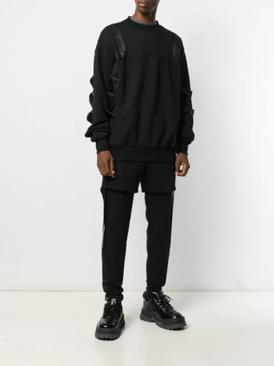 Shop D.gnak By Kang.d Layered Track Pants In Black