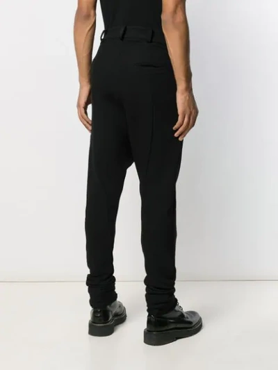 Shop Army Of Me Dropped Crotch Trousers In Black