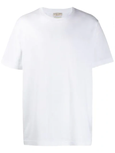 Shop Bottega Veneta Tag Detail T-shirt In 9122 White
