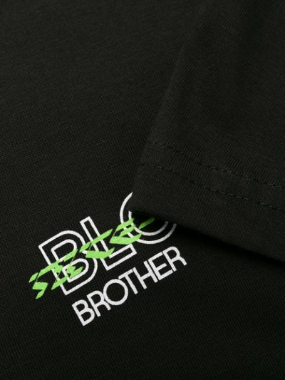 Shop Blood Brother Kiss Logo T-shirt In Black