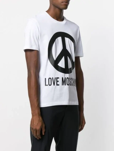 LOVE MOSCHINO PEACE SIGN T-SHIRT 