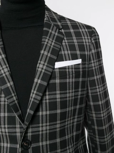 Shop Neil Barrett Checked Two-piece Suit In Black