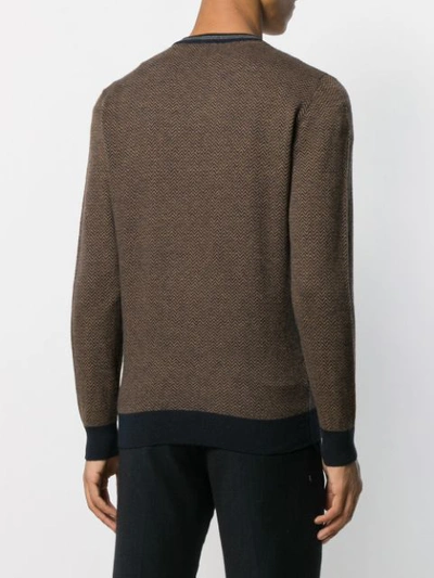 Shop Altea Knitted Jumper In Brown