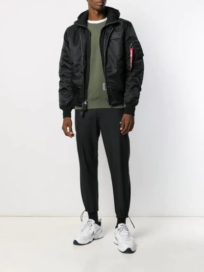 Alpha Industries Ma-1 Bomber Jacket In Black