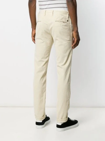 Shop Incotex Slim-fit Corduroy Trousers In Neutrals