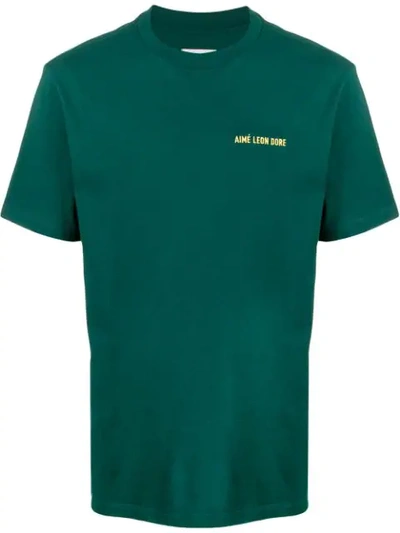 Shop Aimé Leon Dore Short Sleeve T-shirt In Verde